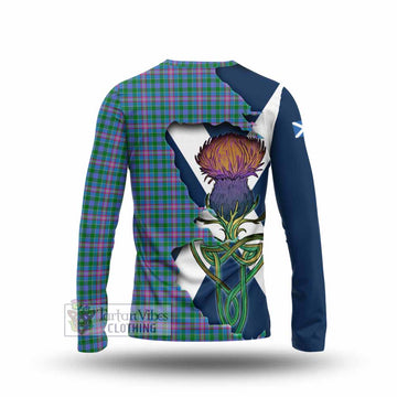 Pitcairn Tartan Family Crest Long Sleeve T-Shirt Scottish Thistle Celtic Inspired - Tartan Vibes Clothing