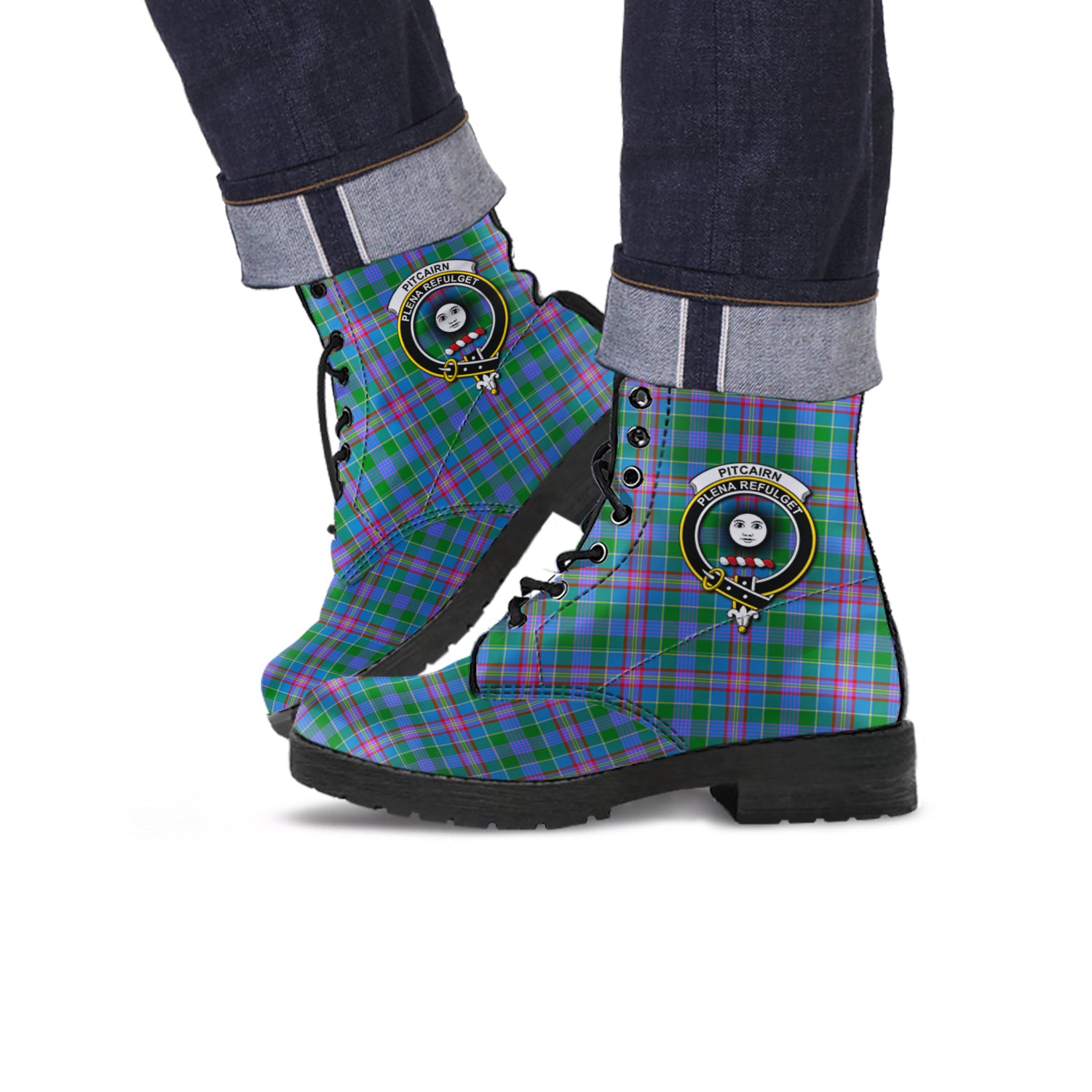 pitcairn-hunting-tartan-leather-boots-with-family-crest