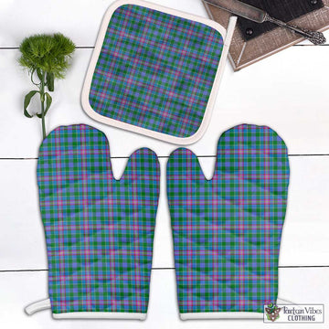 Pitcairn Tartan Combo Oven Mitt & Pot-Holder White - Tartan Vibes Clothing