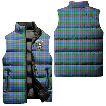 Pitcairn Tartan Sleeveless Puffer Jacket with Family Crest