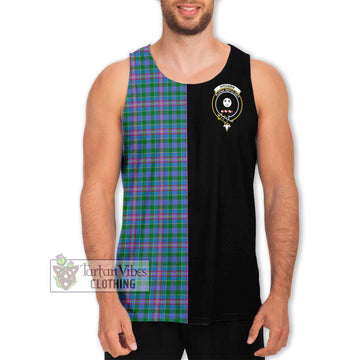 Pitcairn Tartan Men's Tank Top with Family Crest and Half Of Me Style