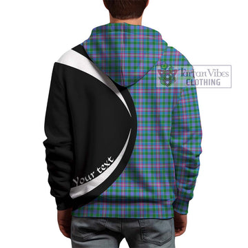 Pitcairn Tartan Hoodie with Family Crest Circle Style