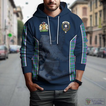 Pitcairn Tartan Hoodie with Family Crest and Lion Rampant Vibes Sport Style