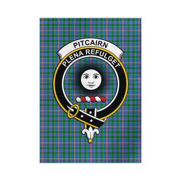 Pitcairn Tartan Garden Flag with Family Crest - Tartan Vibes Clothing
