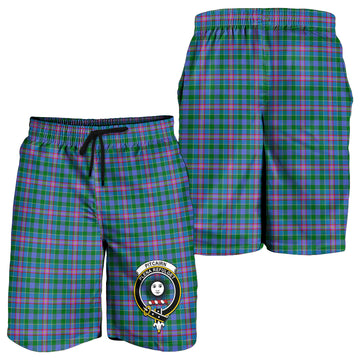 Pitcairn Hunting Tartan Mens Shorts with Family Crest
