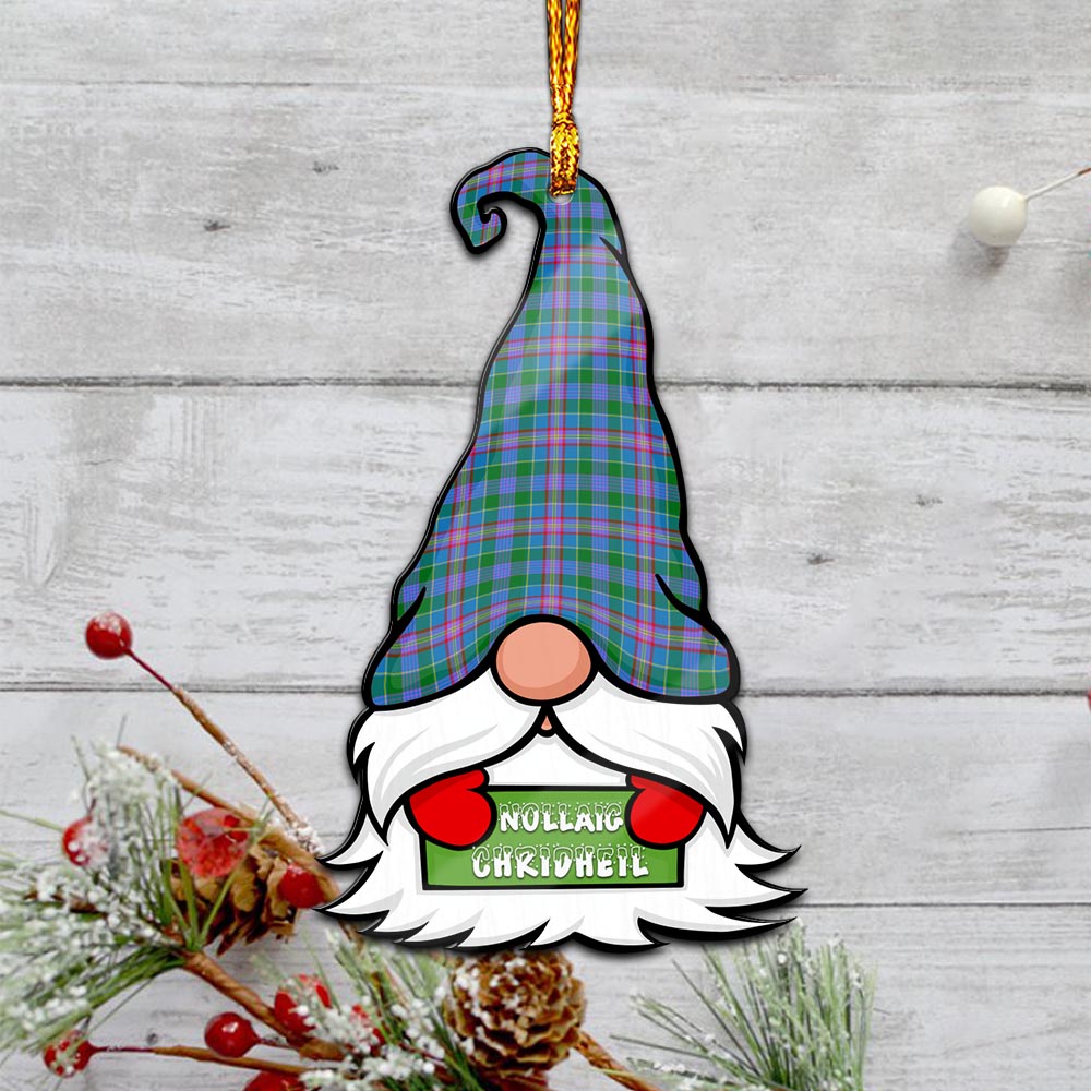 Pitcairn Gnome Christmas Ornament with His Tartan Christmas Hat - Tartan Vibes Clothing