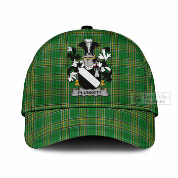 Plunkett Irish Clan Tartan Classic Cap with Coat of Arms