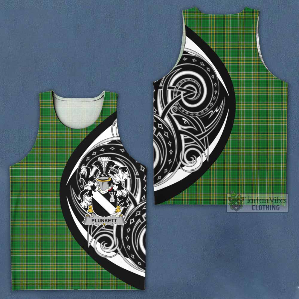 Plunkett Irish Clan Men's Tank Top Celtic Circle Style - Tartan Vibes Clothing