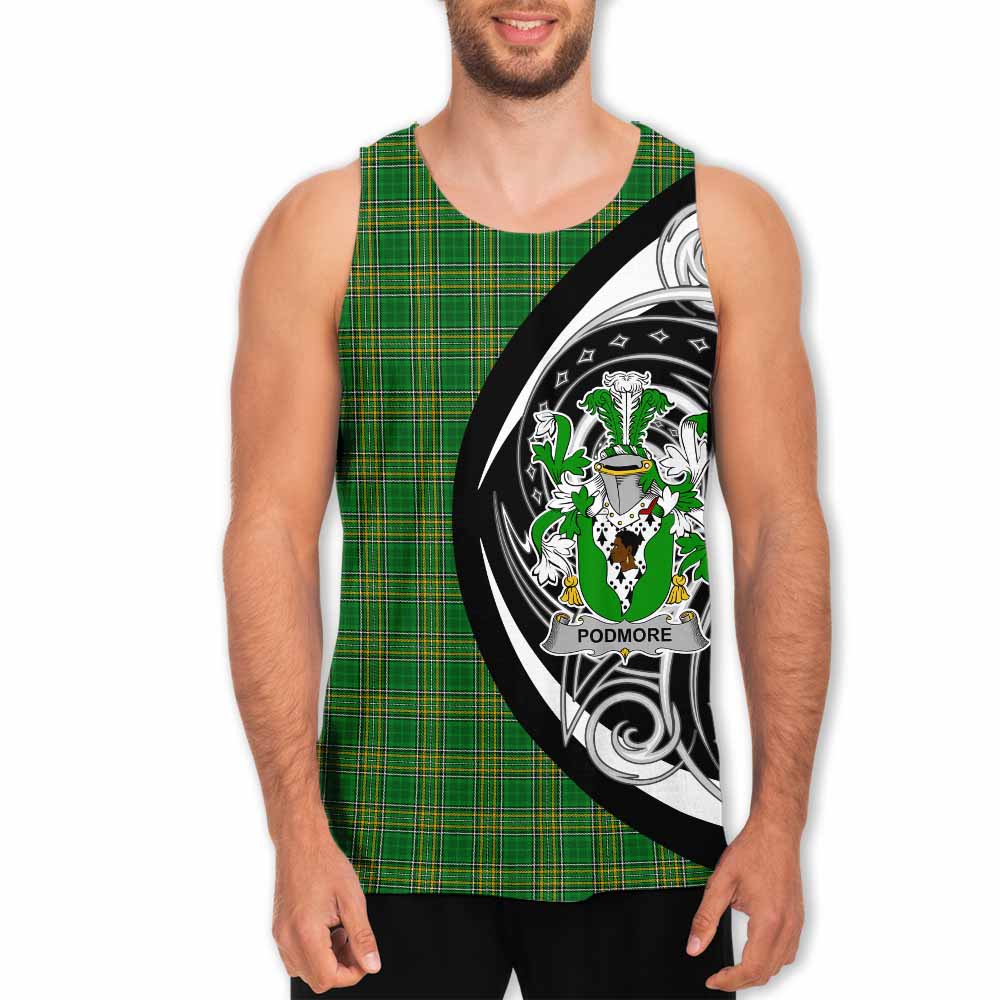 Podmore Irish Clan Men's Tank Top Celtic Circle Style Men - Tartan Vibes Clothing