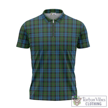 Polaris Tartan Zipper Polo Shirt