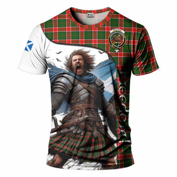 Pollock Crest Tartan T-Shirt Inspired by the Freedom of Scottish Warrior