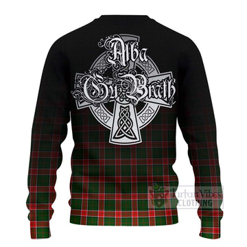 Pollock Tartan Ugly Sweater Featuring Alba Gu Brath Family Crest Celtic Inspired - Tartan Vibes Clothing
