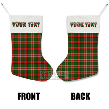 Pollock Tartan Christmas Stocking with Personalized Text - Tartan Vibes Clothing