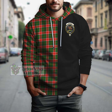 Pollock Tartan Hoodie with Family Crest and Half Of Me Style