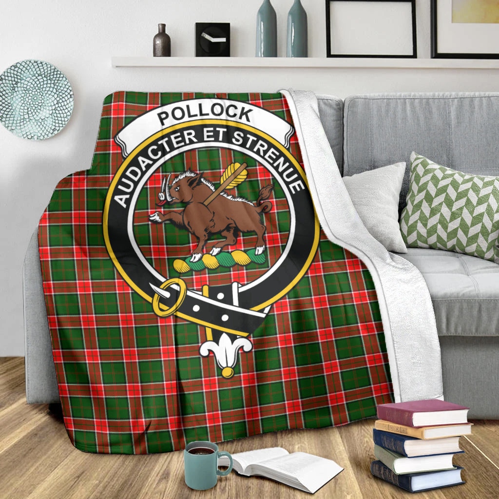 pollock-modern-tartab-blanket-with-family-crest