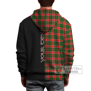 Pollock Tartan Hoodie with Family Crest and Half Of Me Style