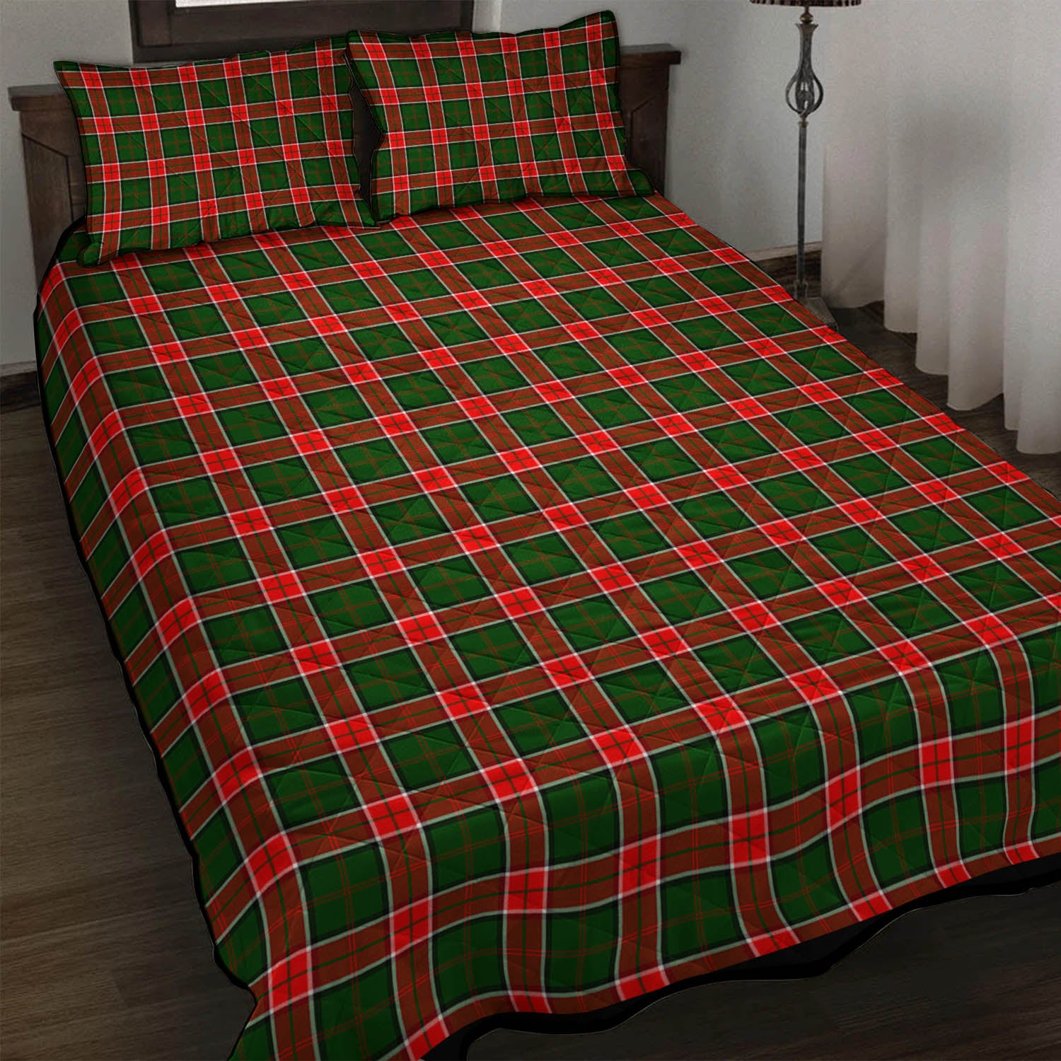 Pollock Modern Tartan Quilt Bed Set - Tartanvibesclothing Shop