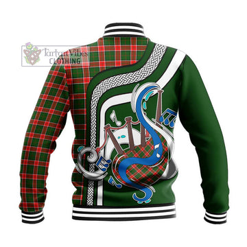 Pollock Tartan Baseball Jacket with Epic Bagpipe Style