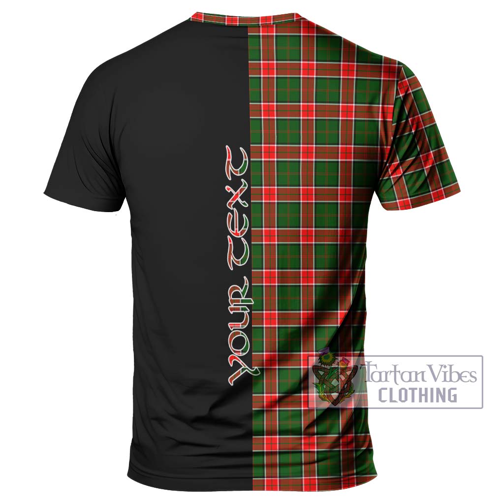 Tartan Vibes Clothing Pollock Modern Tartan T-Shirt with Family Crest and Half Of Me Style