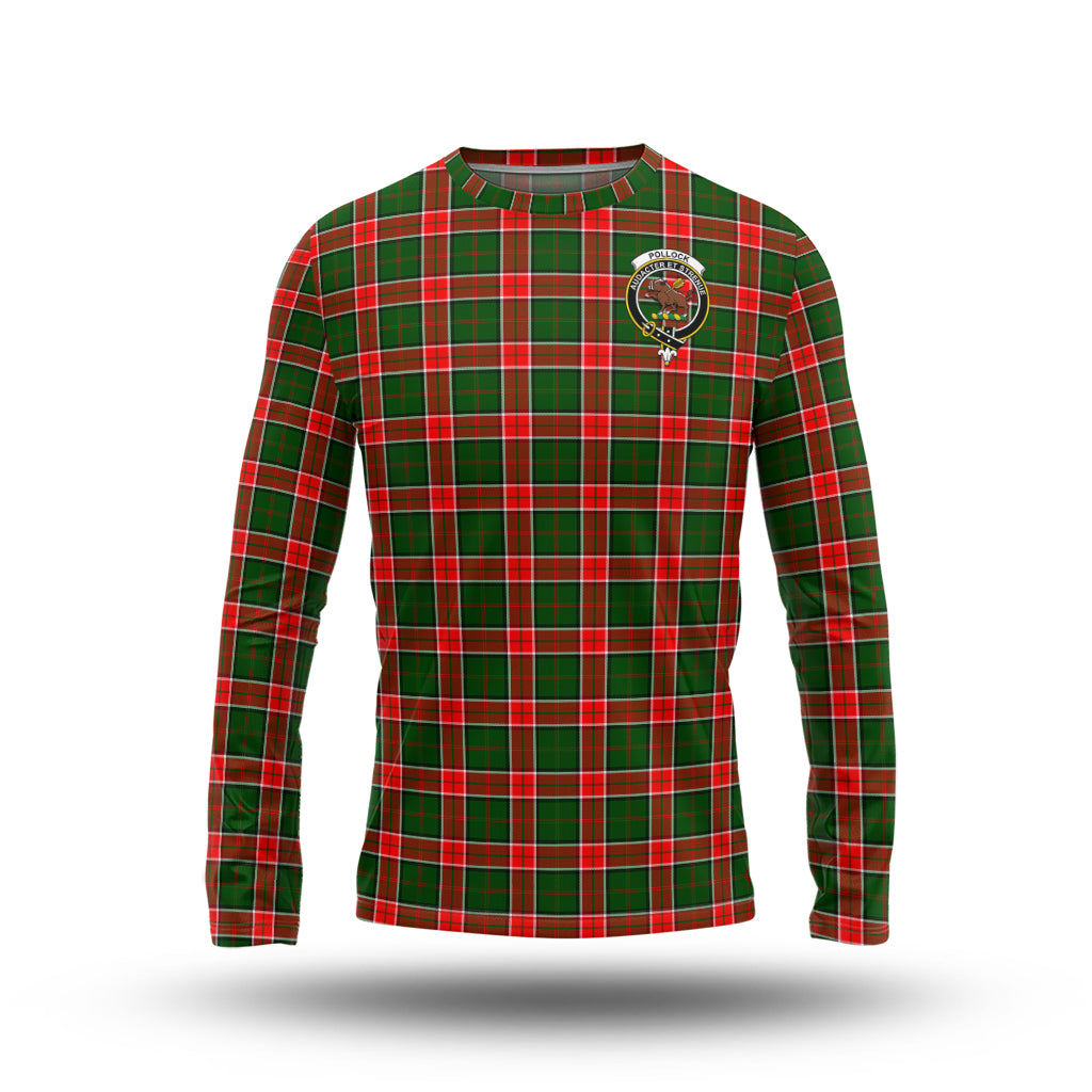 pollock-modern-tartan-long-sleeve-t-shirt-with-family-crest