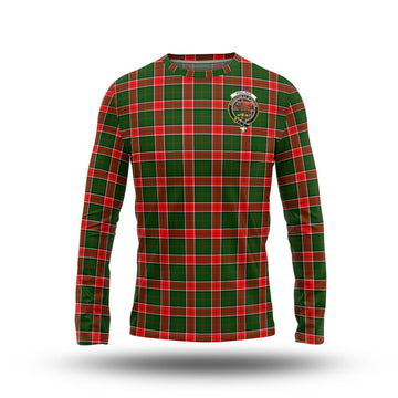 Pollock Tartan Long Sleeve T-Shirt with Family Crest