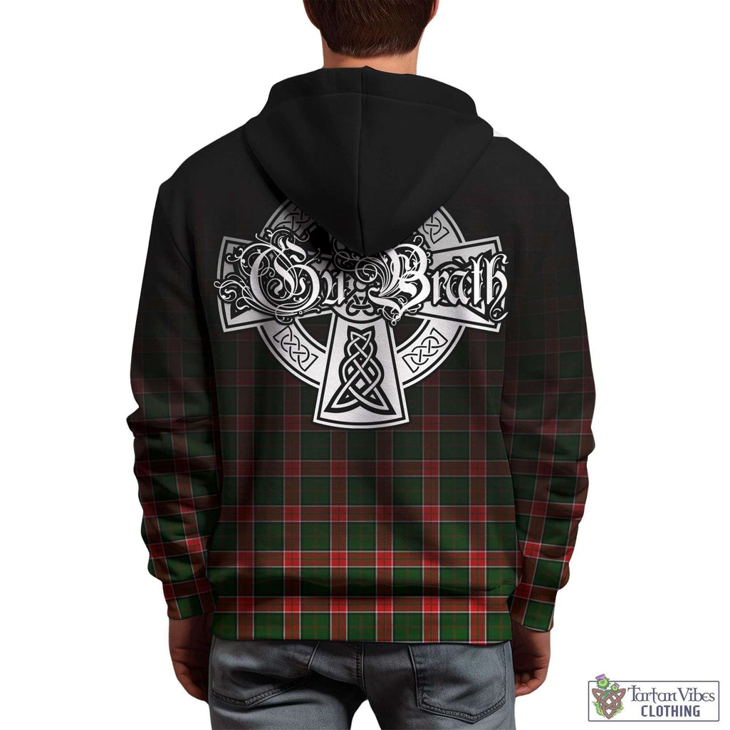 Tartan Vibes Clothing Pollock Modern Tartan Hoodie Featuring Alba Gu Brath Family Crest Celtic Inspired