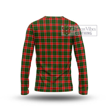 Pollock Tartan Long Sleeve T-Shirt with Family Crest DNA In Me Style