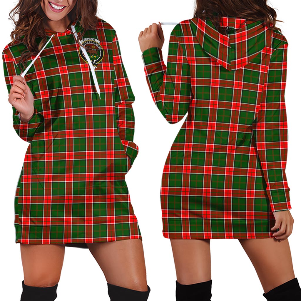 pollock-modern-tartan-hoodie-dress-with-family-crest