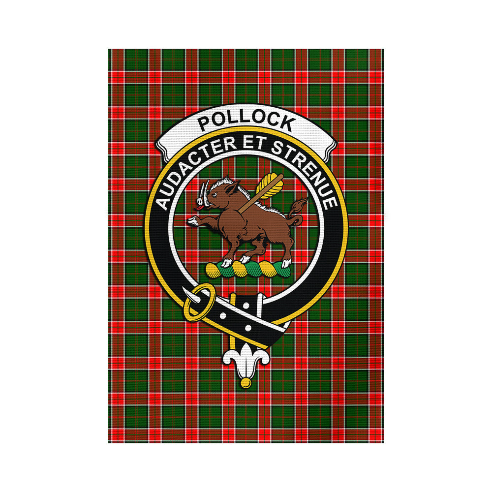 pollock-modern-tartan-flag-with-family-crest