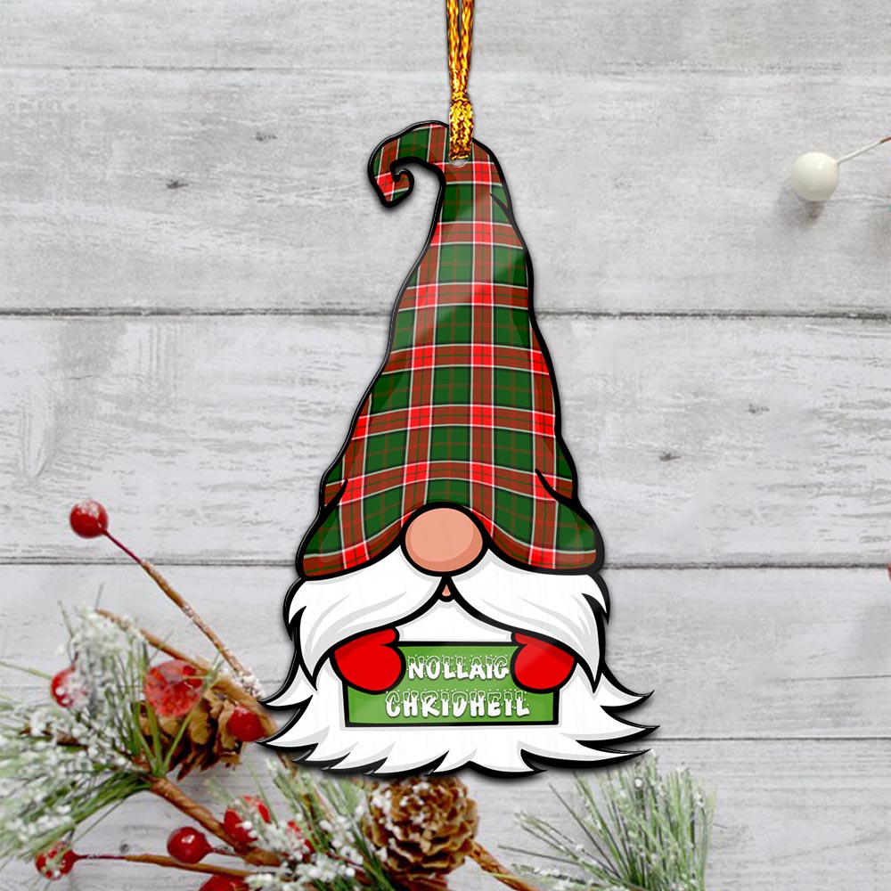 Pollock Modern Gnome Christmas Ornament with His Tartan Christmas Hat - Tartanvibesclothing Shop