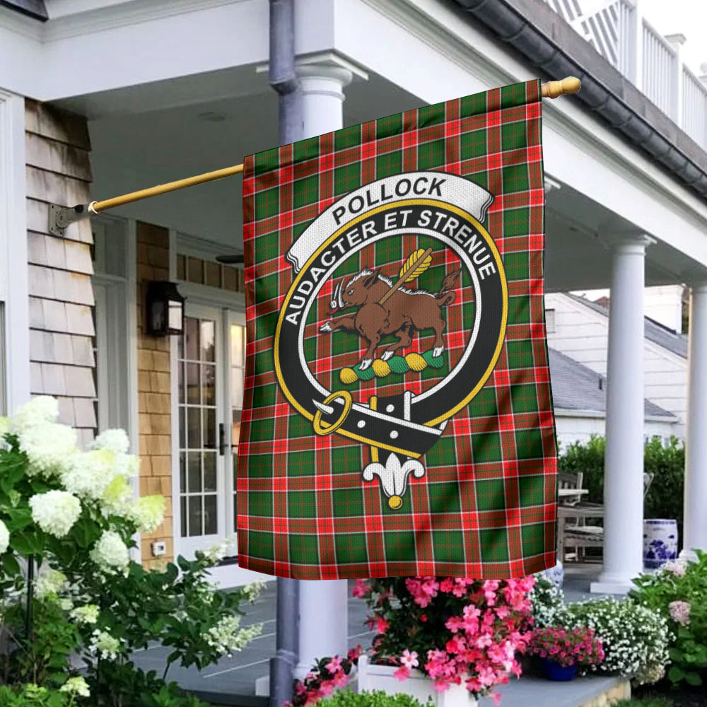 pollock-modern-tartan-flag-with-family-crest