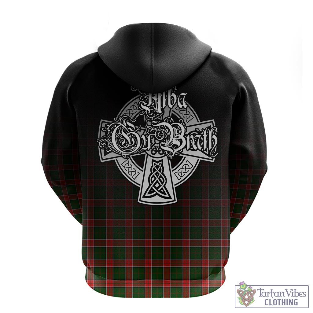 Tartan Vibes Clothing Pollock Modern Tartan Hoodie Featuring Alba Gu Brath Family Crest Celtic Inspired