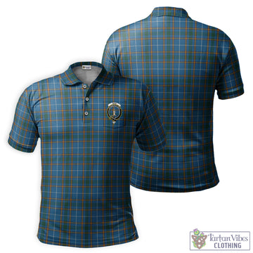 Bain Tartan Men's Pocket Polo Shirt with Family Crest Kid - Tartan Vibes Clothing