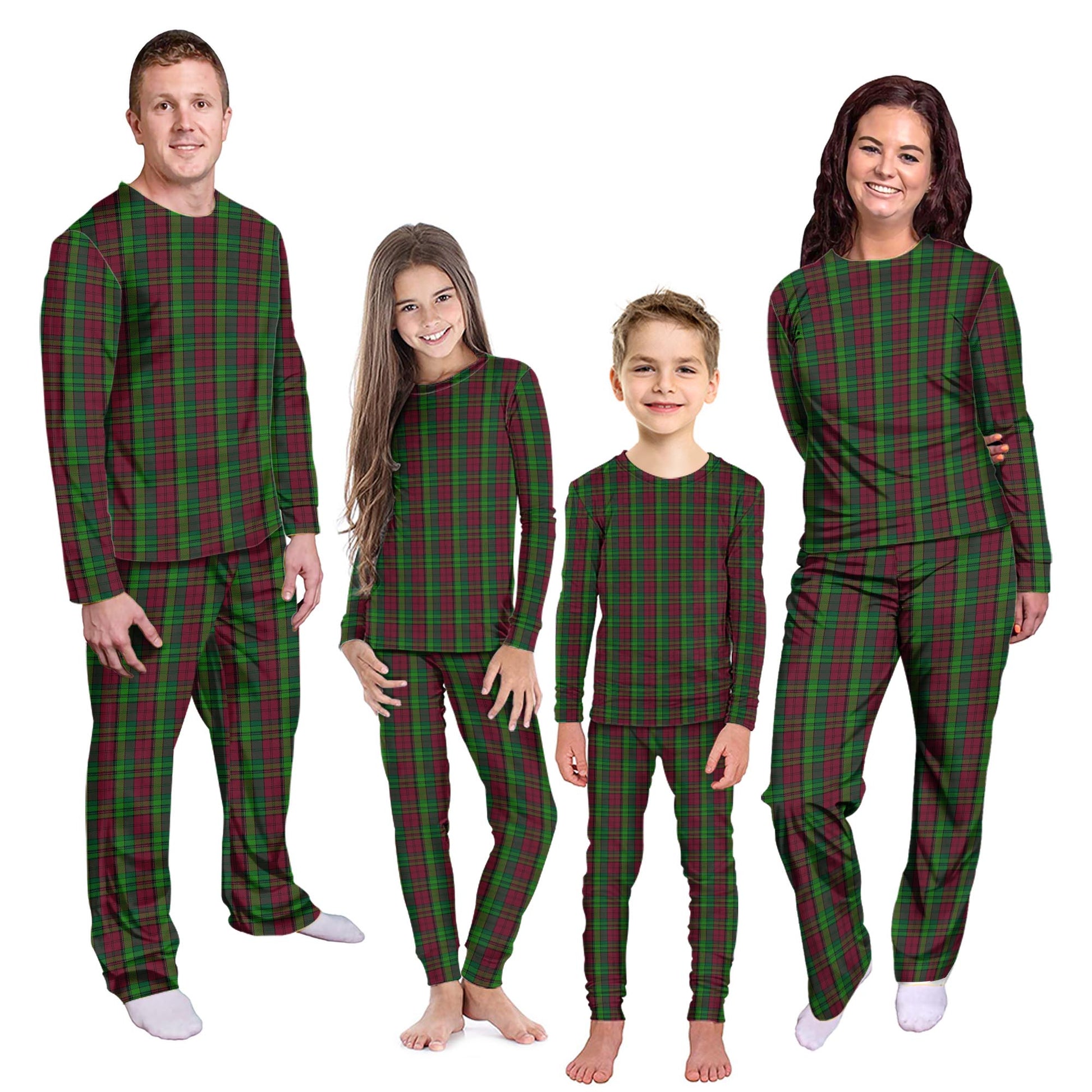 Pope of Wales Tartan Pajamas Family Set Kid - Tartan Vibes Clothing