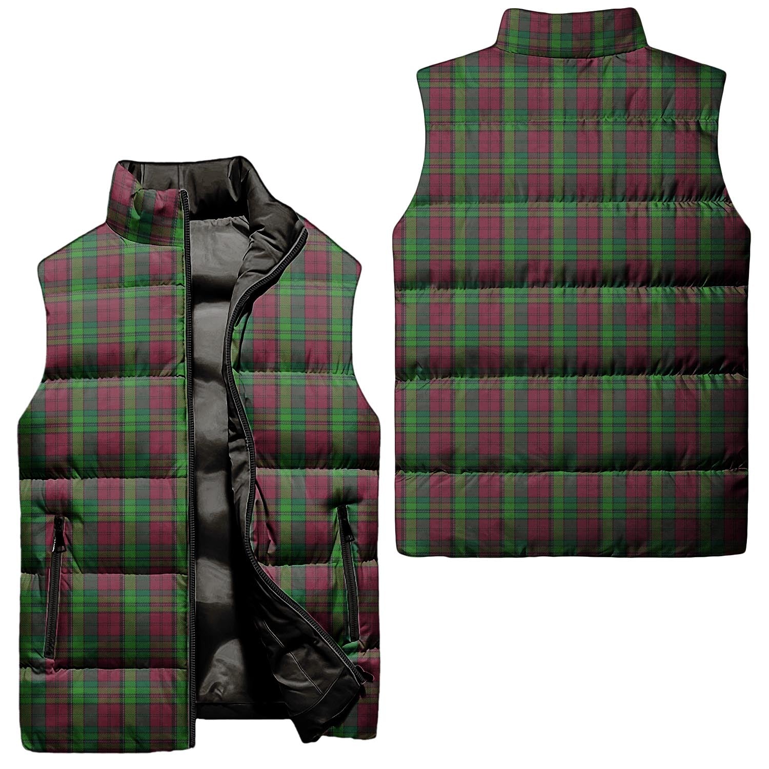 Pope of Wales Tartan Sleeveless Puffer Jacket Unisex - Tartanvibesclothing