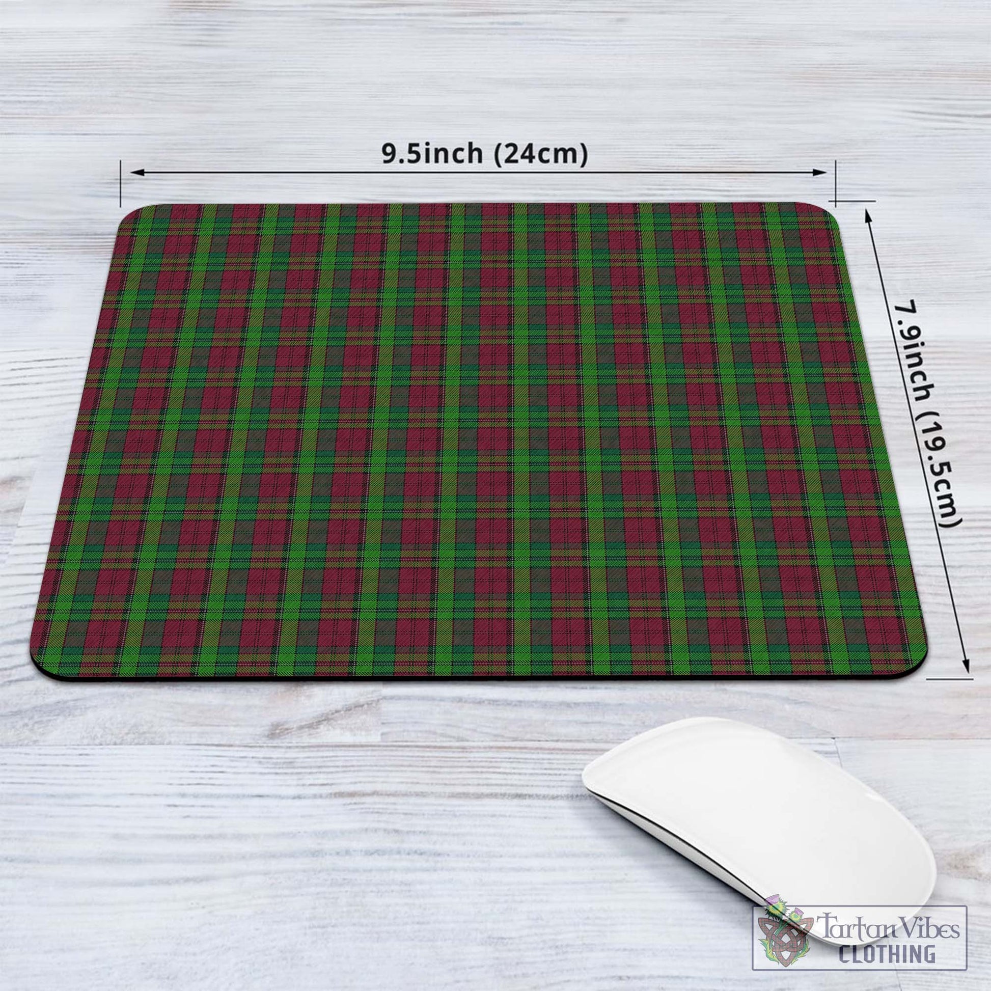 Tartan Vibes Clothing Pope of Wales Tartan Mouse Pad