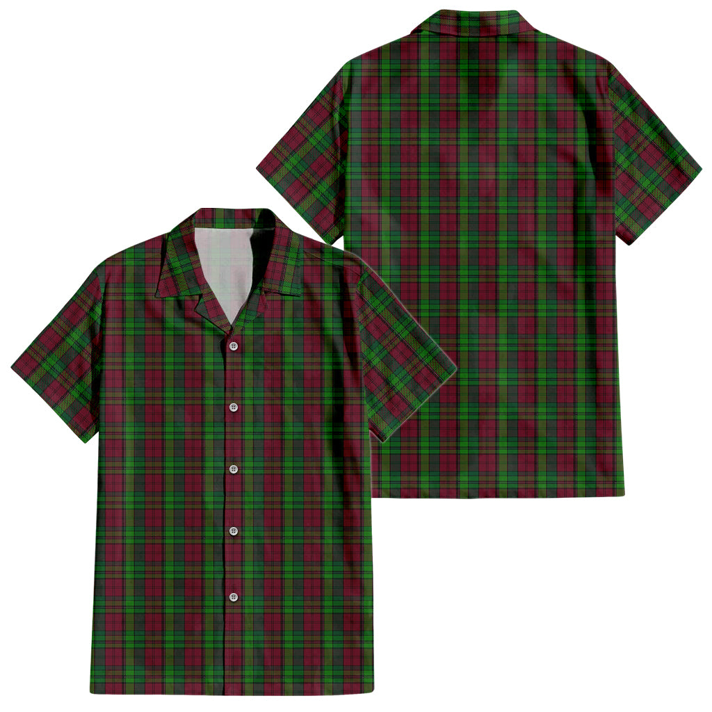 pope-of-wales-tartan-short-sleeve-button-down-shirt