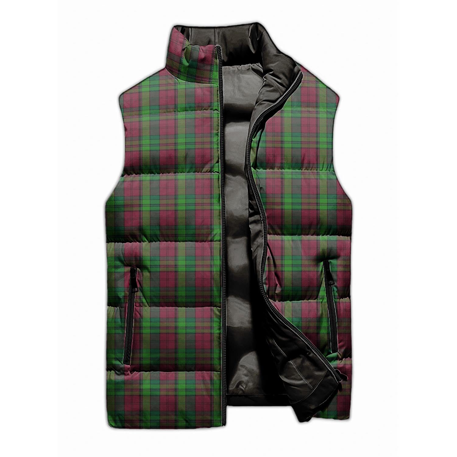 Pope of Wales Tartan Sleeveless Puffer Jacket - Tartanvibesclothing