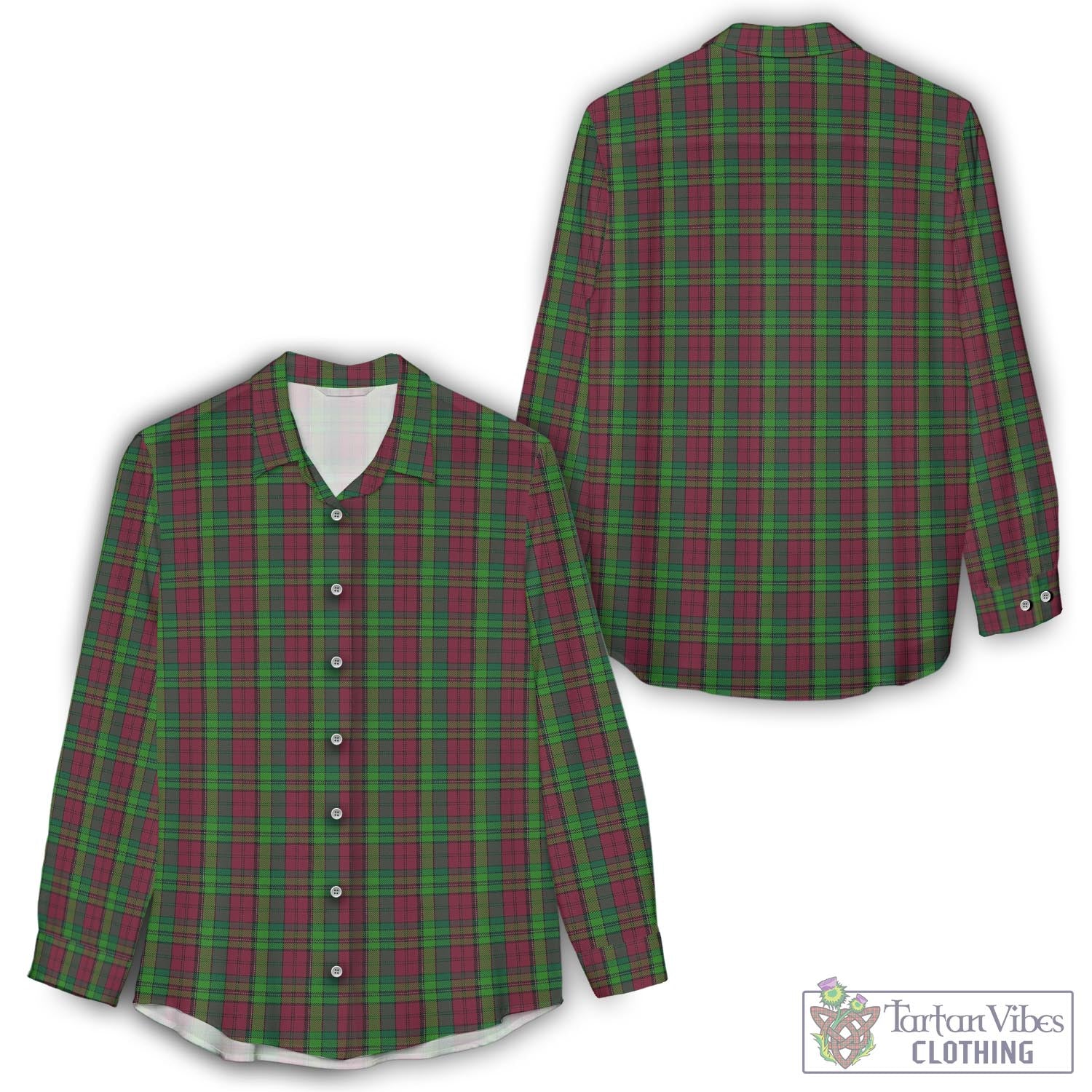 Pope of Wales Tartan Womens Casual Shirt