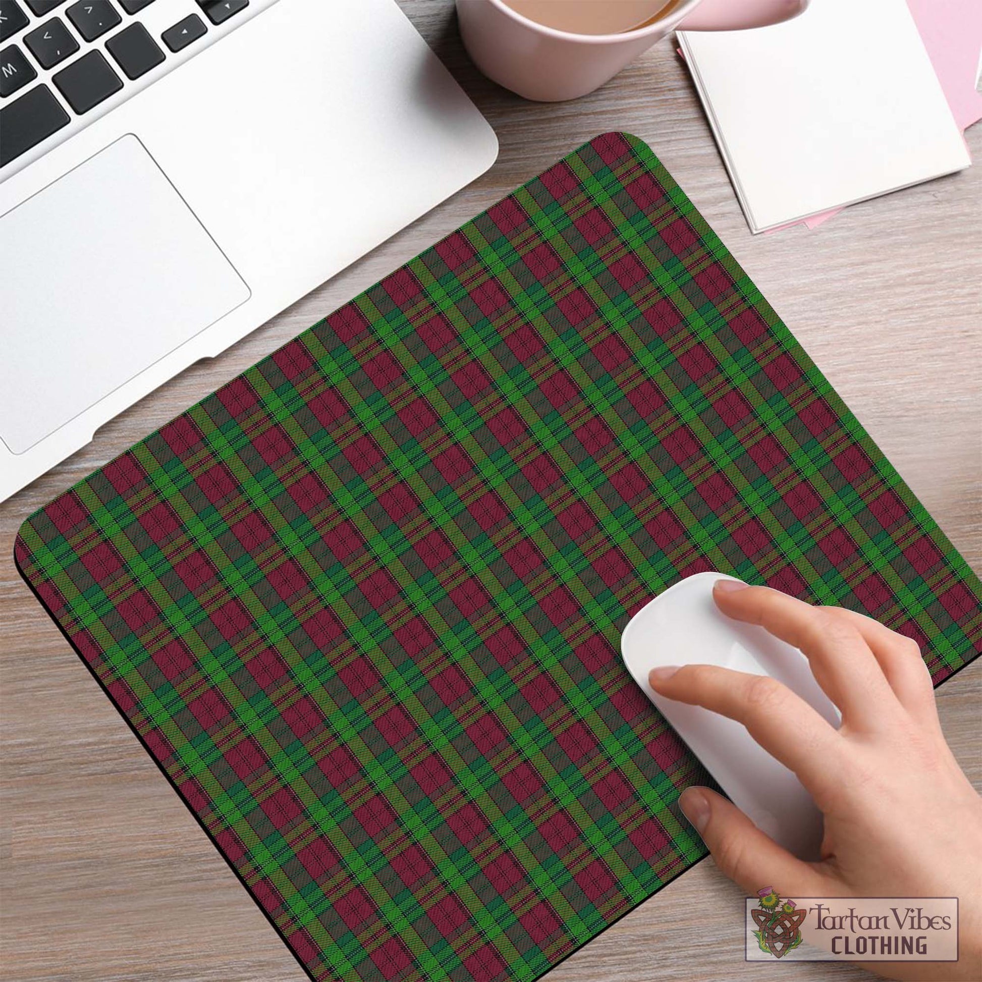 Tartan Vibes Clothing Pope of Wales Tartan Mouse Pad