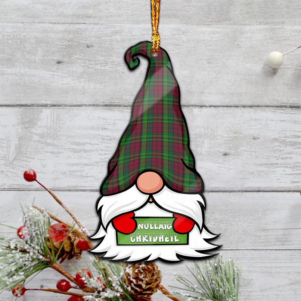 Pope of Wales Gnome Christmas Ornament with His Tartan Christmas Hat - Tartan Vibes Clothing