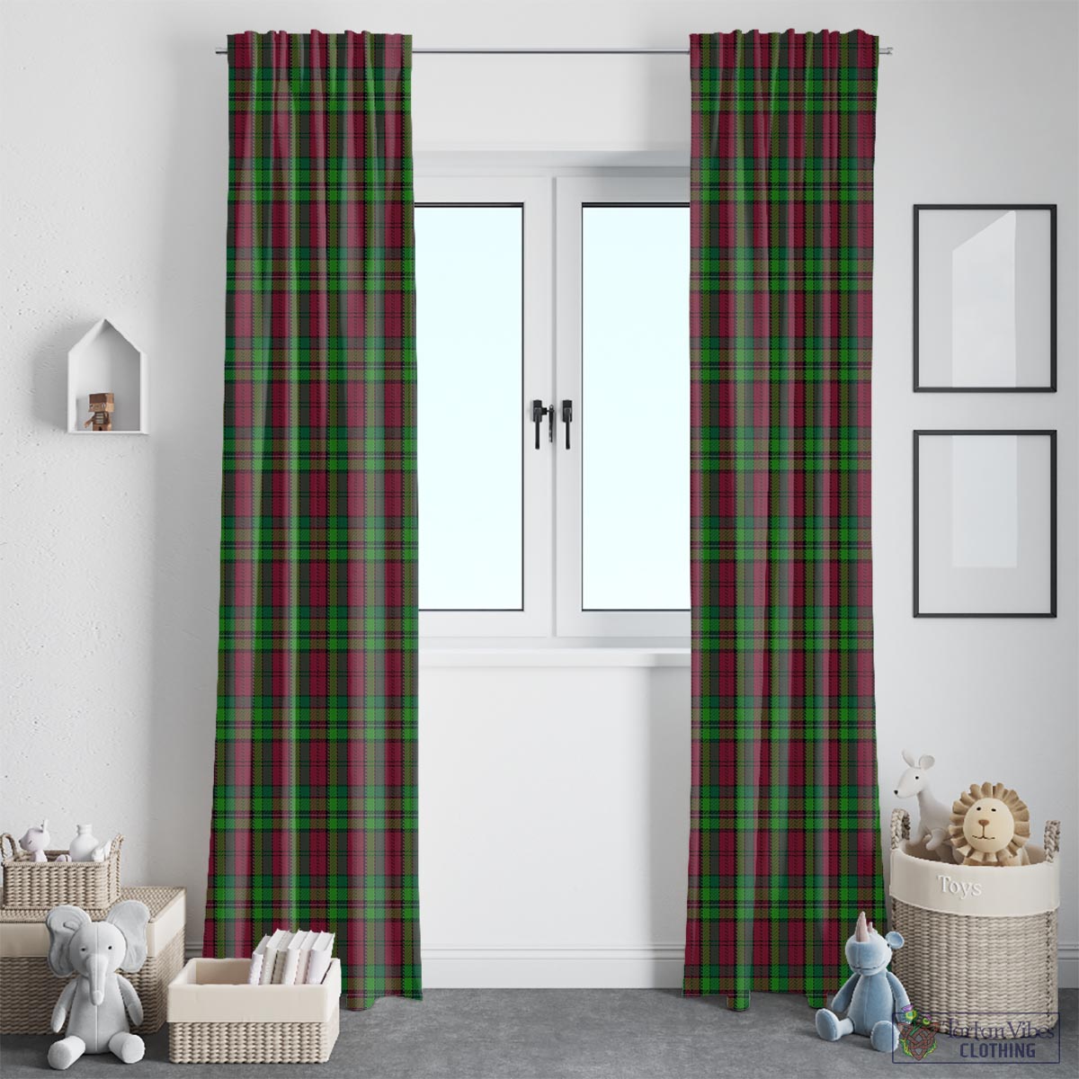 Pope of Wales Tartan Window Curtain