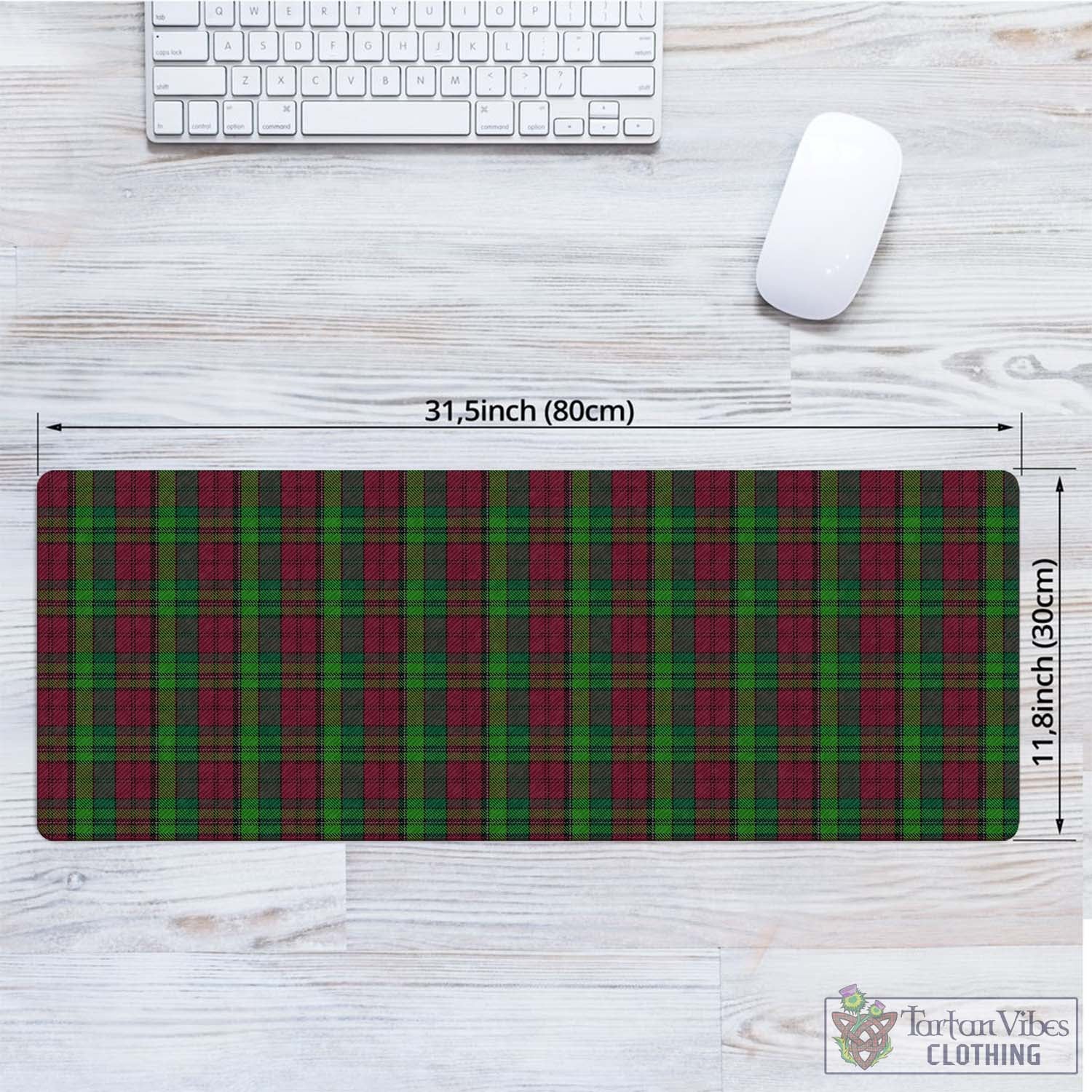 Tartan Vibes Clothing Pope of Wales Tartan Mouse Pad