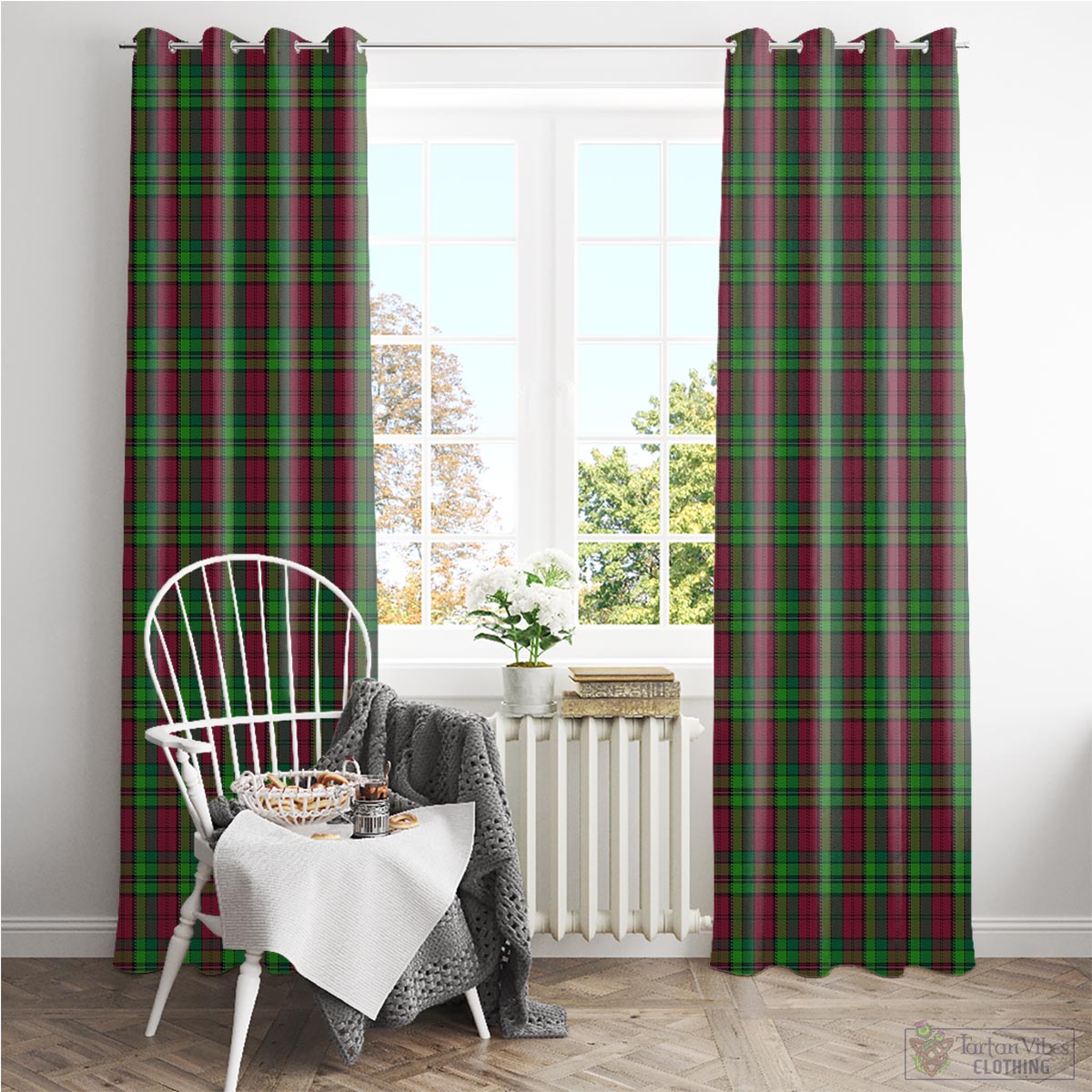 Pope of Wales Tartan Window Curtain