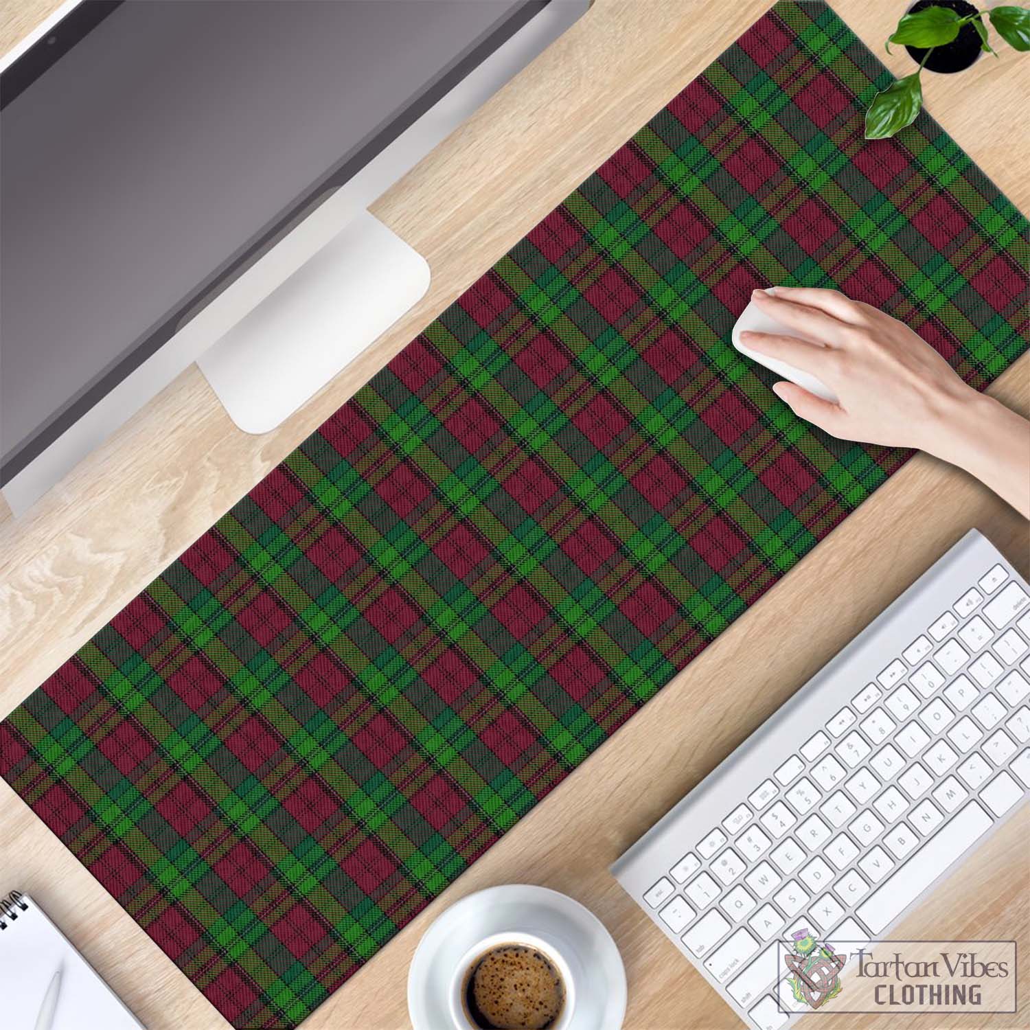 Tartan Vibes Clothing Pope of Wales Tartan Mouse Pad