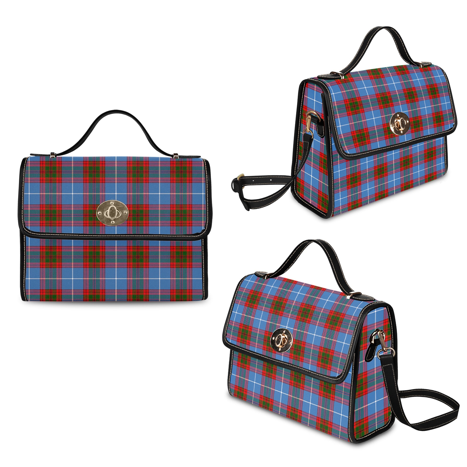 preston-tartan-leather-strap-waterproof-canvas-bag