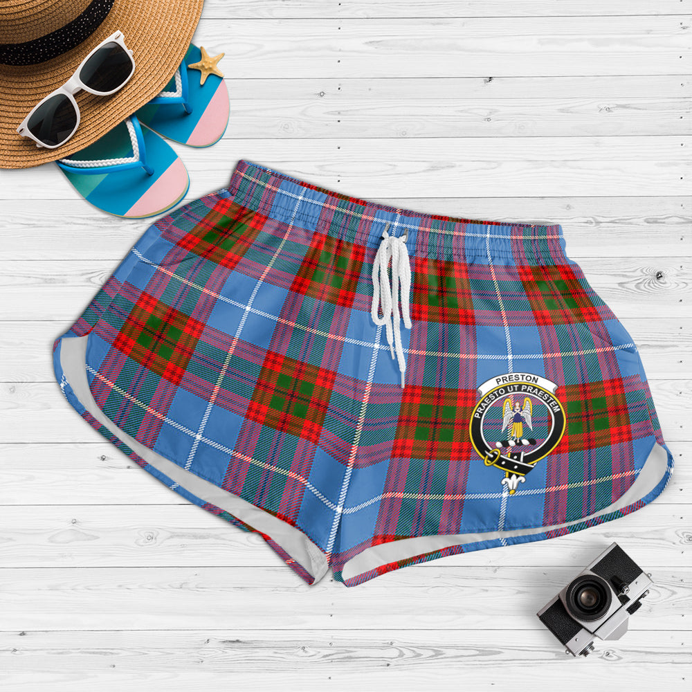 preston-tartan-womens-shorts-with-family-crest