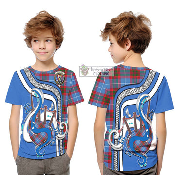 Preston Tartan Kid T-Shirt with Epic Bagpipe Style