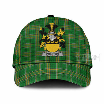 Preston Irish Clan Tartan Classic Cap with Coat of Arms