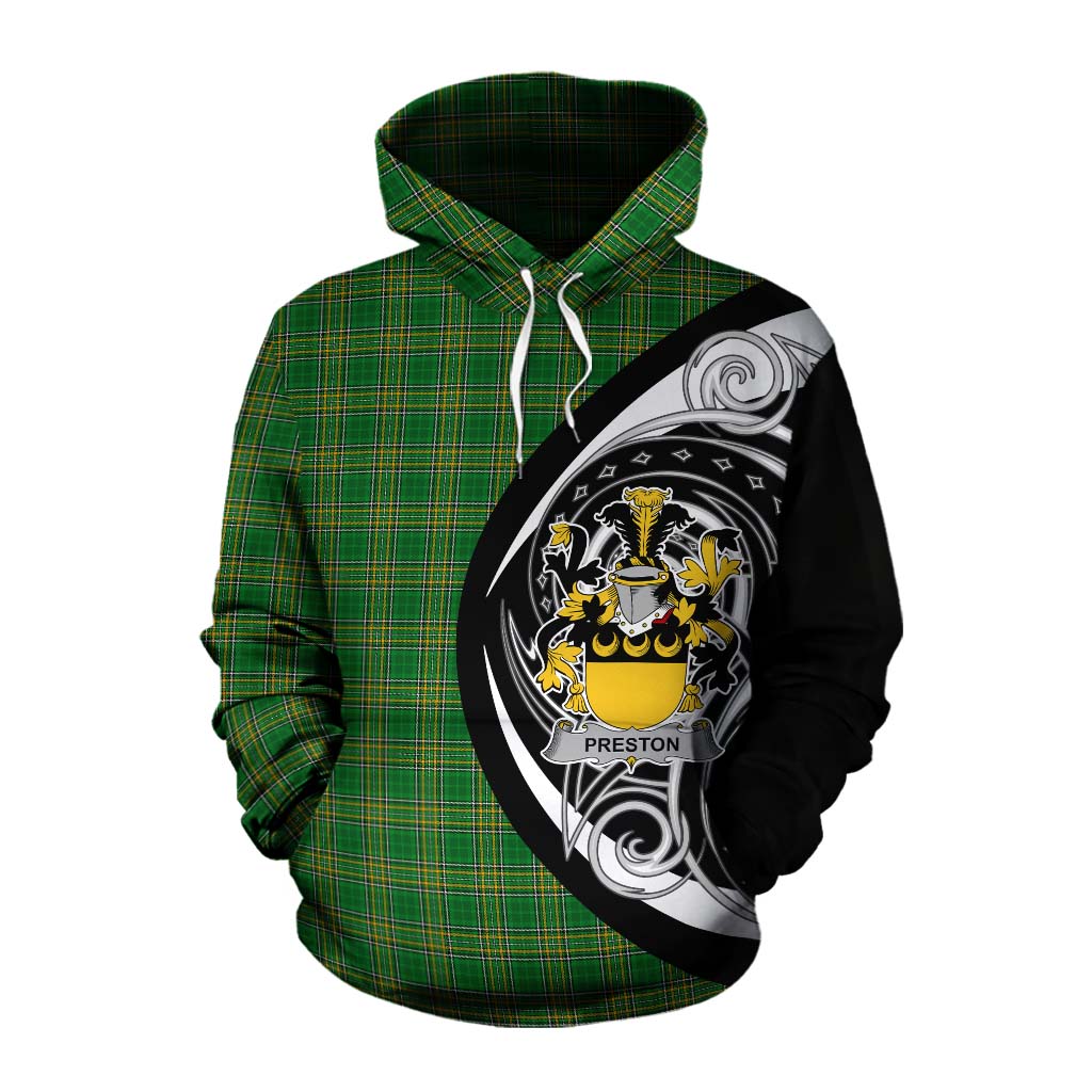 Preston Irish Clan Cotton Hoodie Celtic Circle Style Pullover Hoodie XS - Tartan Vibes Clothing